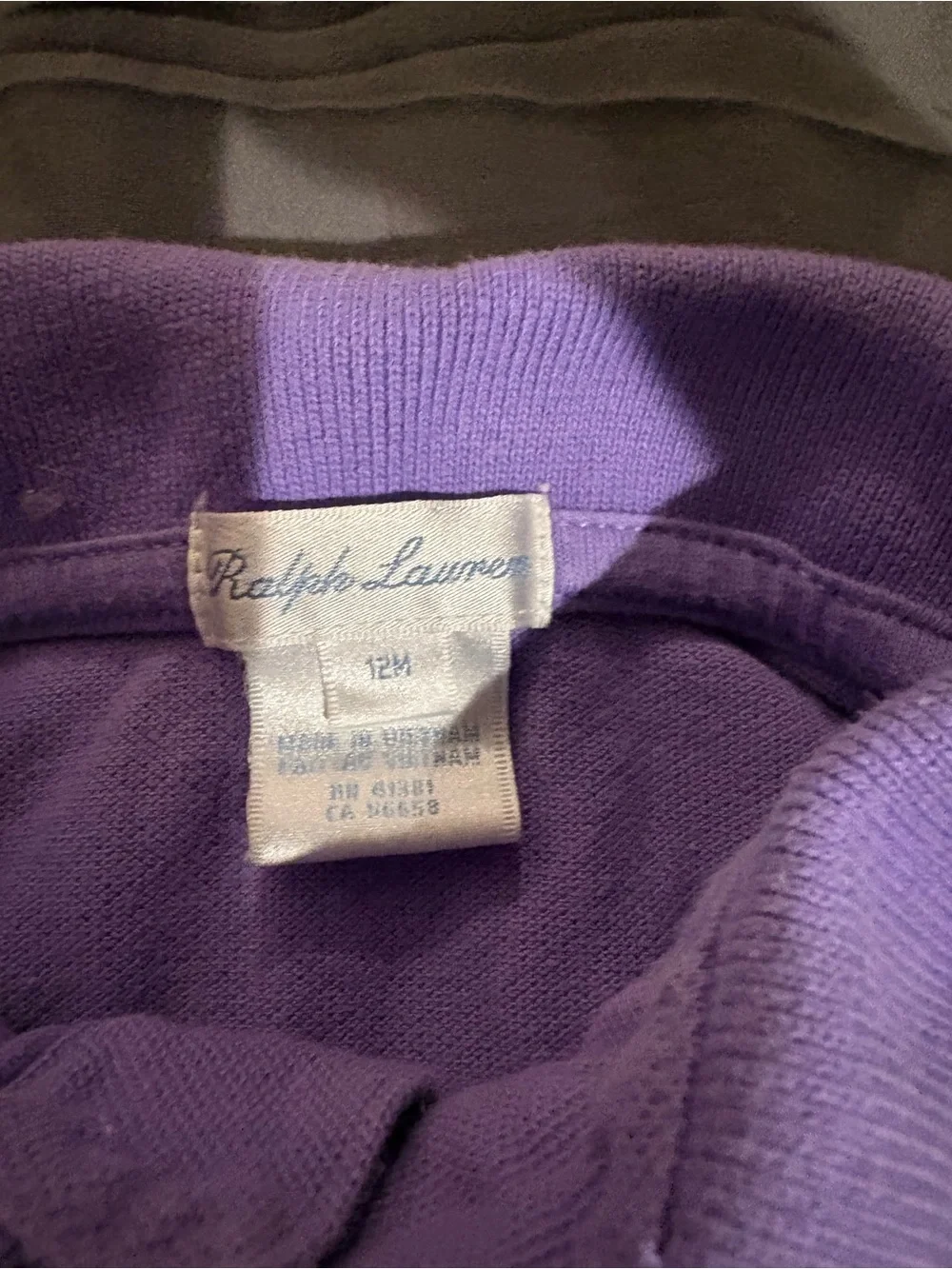 Ralph Lauren Kids Short-Sleeve Polo in Purple with Yellow Pony